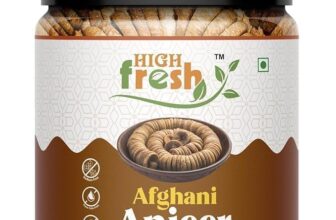 HighFresh Dried Afghani Anjeer 1 KG | Rich Source of Fibre, Calcium & Iron | Low in calories and Fat Free | High in Minerals & Vitamins | Nutritious and Delicious Snacks | Premium Dried Figs