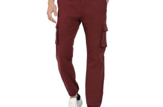 Campus Sutra Men’s Regular Fit Low Rise Cargo Pant