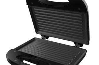 Crompton InstaServe Grill 800 Watts Sandwich Maker with Powerful Heating element (Black)