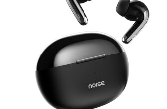 Noise Buds Verve 2 in-Ear Truly Wireless Earbuds with Chrome Finish, 50H of Playtime, Quad Mic with ENC, 13mm Driver, Instacharge(10 min=200 min), BT v5.3(Carbon Black)