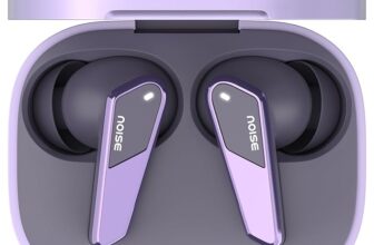 Noise Buds N1 Pro Truly Wireless Earbuds with Metallic Finish, ANC(Upto 30Db), 60H of Playtime, Dual Pairing, Instacharge(10 Min=200 Min), BT V5.3(Chrome Purple)