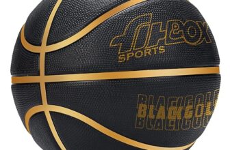 FitBox Sports Blend BlackGold Basketball Official Size 5 |Professional Match Ball for Indoor & Outdoor Games & Training | Ideal for Kids & Adults | Ideal for Basketball Enthusiasts and Athletes