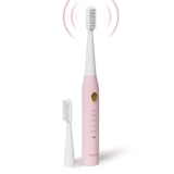 Lifelong Rechargeable Toothbrush for Adults – Smart Brush with 5 Cleaning Modes & Smart Auto Shut-Off – Waterproof Electronic Toothbrush – 2 Electric Heads, 500mAh Long-Lasting Battery (Pink, LLDC135)