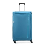 Aristocrat Dasher 4W Str 78 Cm Polyester Soft Spinner Wheels Suitcase (Blue)