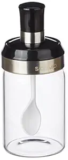 Amazon Brand – Solimo Borosilicate Glass Chutney/Pickle Jar (250 Ml) – Black