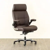 Home Centre Aubrey High Back Upholstered Chair, Brown, 19 * 18 inches (HC-053)