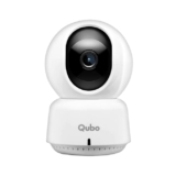 QUBO Smart 360 2K 3MP 1296p WiFi CCTV Security Camera from Hero Group | Mobile App | Two Way Talk | Night Vision | Cloud & SD Card Recording | Made in India | Alexa & OK Google | 1TB SD Card Support
