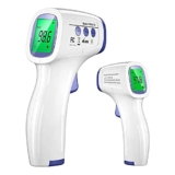 DR VAKU Infrared Digital Thermometer For Fever, Non-Contact Laser Infrared Thermometer Temperature Gun [Battery Included] – White and Blue, Plastic
