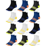 Wiz Socks for Men, Ultimate Premium Cotton Socks, Breathable, Ankle-Length Socks for Men & Women (Unisex), Free Size, Multicolor Pack of 12