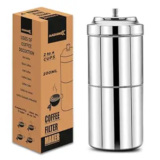 AADHIK Coffee Maker, 200ml, 2 to 4 Cups,Filter Coffee Maker Stainless Steel,Coffee Decoction Maker for Home & Kitchen