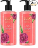 LUX ROSE & ALOE VERA SHIMMERING BODYWASH 400ml (Pack of 2)