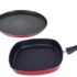 AGARO Royal Pre Seasoned Cast Iron Tawa, 26 CM Diameter, No Chemical Coating, Long Rigid Handle, Fast Heating |Induction & Gas Stove Compatible