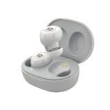 Portronics Harmonics Twins S3 Smart TWS Bluetooth 5.2 Earbuds with 20 Hrs Playtime, 8mm Drivers, Type C Charging, IPX4 Water Resistant, Low Latency, Lightweight Design(White)