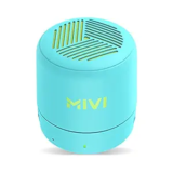 Mivi Play Bluetooth Speaker with 12 Hours Playtime. Wireless Speaker Made in India with Exceptional Sound Quality, Portable and Built in Mic-Turquoise, One Size