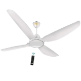 KUHL Brise E4 1320mm Stylish Power Saving BLDC Ceiling Fan with Remote |30 W | 5 Star | Low Noise | IoT- operates via Mobile & Alexa | Reverse Mode |5 Yrs Warranty on Motor | Free Installation |Whit