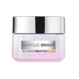 L’Oreal Paris Glycolic Bright Glowing Day Cream, Overnight Brightening Cream, Glycolic Acid in Gel-Like Cream Texture, that Visbily Minimizes Spots & Reveals Glowing skin, 50ml