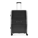 Aristocrat Harbour Cabin Trolley Bag 66 cm | Medium | Polypropylene Hardshell Sided Luggage | Smooth 8-Wheel Suitcase | Combination Lock with Sturdy Zipper | 3-Year Warranty – Unisex (Black)
