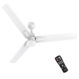 Polycab Silencio Mini DLX 1200mm 5-Star Advanced BLDC, Remote Ceiling fan for home|High Air Delivery, 25 Speed Setting, Sleep Mode, Reverse Rotation, Free Installation|3+1 Years Warranty【Satin White】