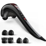 beatXP Thunder Body Massager Machine for Pain Relief with 3 Attachment Pairs – Electric Back Massager Machine Pain Relief – with up to 18 Months Warranty (Jade Black)