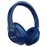 Boult Newly Launched Flex Over Ear Bluetooth Headphones with 80H Playtime, 40mm Bass Drivers, Zen™ ENC Mic, Type-C Fast Charging, 4 EQ Modes, Bluetooth 5.4, AUX Option, 60ms Low Latency, IPX5 (Blue)