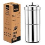 PANCA Stainless Steel South Indian Filter Coffee Maker | Traditional Drip Coffee Decoction Maker for Hot & Cold Coffee (400ML)