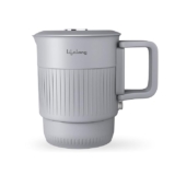 Lifelong Electric Kettle 0.8 Litre | 600W Kettle with Double Wall & Cool Touch Body | Fast Water Boiling Kettle with Auto Shut Off | Stainless Steel with Overheat Protection (Grey, LLEPKP01) 