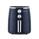 Morphy Richards 5 Litre Classic Crisp Pro Air Fryer|Easy Knob Control|Adjustable Time & Temperature Control|Voltage Fluctuation Protection|Non-stick Coated Basket|2 Year Product Warranty|Blue|1500W
