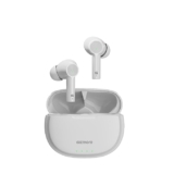 GIZMORE CURVEPOD 855 in-Ear TWS with Up to 50Hrs Playtime| Game Mode| Deep Bass | BT v5.3 | 10mm Driver| Voice Assistant & Type-C Fast Charging Earbuds (White)