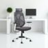 INNOWIN Venture Ergonomic Leatherette Executive Medium Back Revolving Desk Office Chair (Brown)
