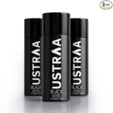 Ustraa Black Deodorant for Men – 3 x 150ml – Strong and Intense Fragrance | Boosts freshness | Fights Bad Odour, Prevents Itching & Irritation with Aloe Vera (Set Of 3)
