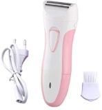 Concepta Women’s Rechargeable Double Razor Shaver for Under Arms, Bikini Line, Hands and Legs (White Pink Colour), Battery Powered