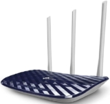 TP-Link AC750 Dual Band Wireless Cable Router, 4 10/100 LAN + 10/100 WAN Ports, Support Guest Network and Parental Control, 750Mbps Speed Wi-Fi, 3 Antennas (Archer C20) Blue, 2.4 GHz