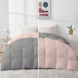 Razzai 500 GSM Winter Comforter Premium Collection Quilted Revesible Comforter (60″ x 90″ Inches/152cm x 228cm) – Single Bed Comforter|Silver/Peach| TC – 400