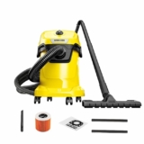 Kärcher Wet & Dry Vacuum Cleaner Wd 3 V, 1000 Watts, 17 litres Tank Capacity, Use, Car Cleaning, Furniture Blower Function, Fleece Filter Bag, Plastic Body (Yellowcartridge, 1 Count)