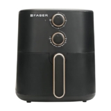 Faber 6 liter 1500W Air Fryer|Fry, Bake, Roast, Toast, Defrost, Grill & Reheat|360° Rapid Air Cooking, 85% Less Oil|Temperature & Time Control, Non-Stick Fryer Pan, Auto-Off | Sleek Design | (Black)