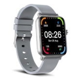 SYSKA Pluto SW250 Smart Watch Premium Metal Body, 1.69″ Display, 200+ Cloud & Customizable Watch Faces, Smart Notifications for Calls, SMS, Whatsapp with Battery Runtime-Upto 10 Days (Cloud Grey)
