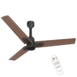 Polycab Wizzy Neo 1200mm 5-Star BLDC, Remote Ceiling fan for home| Free Installation | 55% Energy Saving, 100% Copper, High Air Delivery, 6 Speed Setting, Reversible & Timer【Brown Copper】
