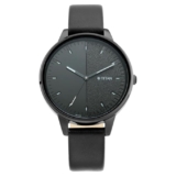 Titan Ladies Workwear Quartz Analog Precision Simplicity Gradient Black Dial Black Leather Strap Watch for Women – NT2648NL01