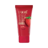 Lakme Blush & Glow Exfoliating Face Wash with Vitamin C Serum, Hydrating and Gentle Facewash with Strawberry Fruit Extracts, 150gm