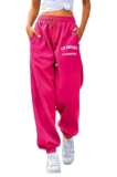 My Swag Womens Fleece Sweatpants Loose Fit Lightweight Jogger, Comfort Bottom Wear, Fleece Bottom Gym & Sleepwear Winter Trendy Trousers with Pockets Pajama Pants for Womens & Girls