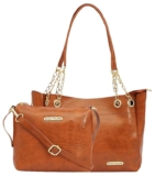 Bagsy Malone Tote Bag -Set of 2 | Handcrafted Side Tote Bag and Handbag for Office and College (Croco Maroon)