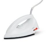 Bajaj DX-6 1000 Watts Dry Iron with Advance Soleplate and Anti-bacterial German Coating Technology, White, Plastic