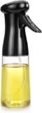REZOVA 200ml Glass Oil Dispenser Spray Bottle, Refillable Food Grade Oil Vinegar Sprayer Bottles for Kitchen, Air Fryer, Salad, Baking, Grilling, Frying
