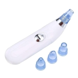4-in-1 Blackhead Remover Vacuum – Electric Pore Cleaner with Adjustable Suction & Interchangeable Heads – Facial Device for Men & Women (Blue) (POWER CELL (AA) BATTERY INCLUDED)
