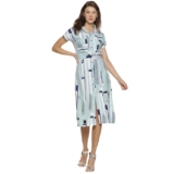 Campus Sutra Women’s Polyester Fit and Flare Midi Dress