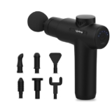 Lifelong Gun Massager Machine for Pain Relief – Body, Neck, Shoulders, Back, Arms & Feet Massager – 6 Speed Settings -7 Heads Attachment (LLGM109, Black)