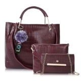 Envias Leatherette Handbags For Women’s Ladies Combo Of 3
