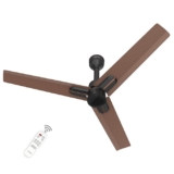 Polycab Wizzy Neo 1200mm 5-Star BLDC, Remote Ceiling fan for home| Free Installation | 55% Energy Saving, 100% Copper, High Air Delivery, 6 Speed Setting, Reversible & Timer【Brown Copper】