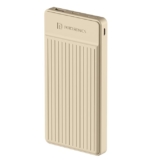Portronics Luxcell B12 10,000mAh 12W Power Bank, Ultra Slim Power Bank with USB-A Output Port & Dual Input Ports (Micro & Type C) | BIS Certified |Type C Cable Included| Made in India(Ivory White)