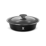 VAYA HauteCase Premium Stainless Steel Casserole with Glass Lid to Serve Roti,1100ml Vacuum Insulated Steel Hot Box Keeps Food Hot & Fresh, Kitchen Hot Pot Improves Dining Table Decor,Sable Black